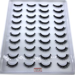 Faux <span class=keywords><strong>cils</strong></span> naturels longs en vison, lot de 20 paires, extension à la main, <span class=keywords><strong>volume</strong></span> <span class=keywords><strong>3d</strong></span>, maquillage, nouveau - Product Image 6