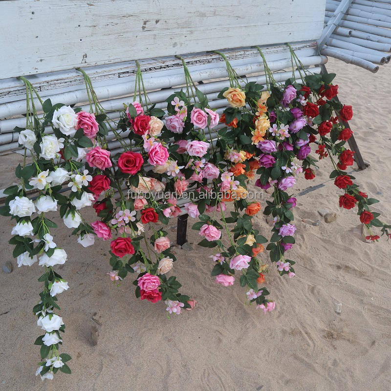 #3 Tenture murale Triangle Rose Fleurs