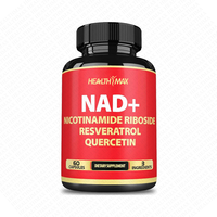 Vente directe d'usine OEM : NAD+ pur 3-en-1 contenant du nicotinamide liposomique, du resvératrol et de la quercétine pour maintenir l'énergie cellulaire