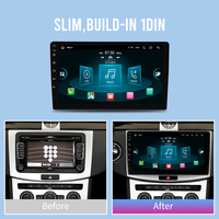 Système multimédia automobile KLYDE 9/10 pouces Android 12 8 cœurs 8+128 Go écran IPS pour autoradio universel 1Din GPS WIFI Radio stéréo Lecteur DVD de voiture