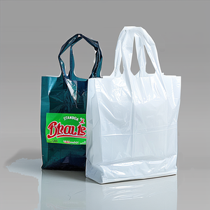 ถุงช้อปปิ้งพลาสติกโพลีเอทิลีนแบบมีโลโก้สั่งทำ ถุงใส่อาหารแบบนำกลับบ้าน ถุงพลาสติกแบบมีหูหิ้ว ถุงพลาสติกแบบมีคลื่น ถุงพลาสติกแบบนำกลับบ้าน - Product Image 4