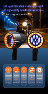 Système de haut-parleurs de clignotants. Clignotant de moto universel avec haut-parleur <span class=keywords><strong>Bluetooth</strong></span> et antivol - Product Image 6