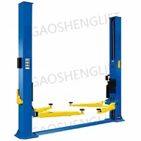 Pont élévateur hydraulique à deux colonnes Gaoshenglift certifié CE ISO, capacité 3,4T-4,5T, taille personnalisable, stable pour l'entretien en garage privé