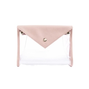 <span class=keywords><strong>Bolsa</strong></span> <span class=keywords><strong>de</strong></span> cosméticos con fuelle <span class=keywords><strong>de</strong></span> PVC <span class=keywords><strong>de</strong></span> plástico transparente y piel sintética Rosa bebé <span class=keywords><strong>de</strong></span> gama alta, neceser <span class=keywords><strong>de</strong></span> viaje personalizado con solapa <span class=keywords><strong>de</strong></span> PVC - Product Image 1