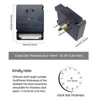 Mouvement d'horloge radio-piloté carré moderne DCF77 77,5 kHz, synchronisation automatique, 4 aiguilles interchangeables noir-or, pour horloge murale DIY, OEM ODM