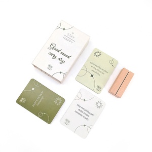 Hicreate Factory-Printed Love Affirmation Game Deck Cards Ensembles de cartes de support en bois Matériel en papier pour jouer - Product Image 1