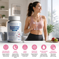 Pilules de contrôle du poids naturelles en stock, prêtes pour la marque privée OEM, compléments alimentaires pour supprimer l'appétit, capsules amincissantes pour une perte de poids rapide