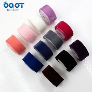 Ruy băng trong kho, Ruy băng nhung, Ruy băng nhung một mặt màu đỏ tươi, ruy băng đầy màu sắc, phụ kiện ruy băng tự làm - Product Image 2