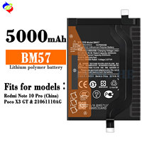 Untuk Baterai Xiaomi Bm57, Untuk Redmi Note10 Pro 5g, Baterai untuk Redmi Note10 Pro (China)/Poco X3 GT/21061110AG