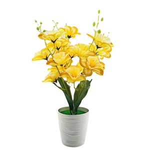 Orchidée Phalaenopsis Artificielle Qi Xing 35 cm, Fleur en Soie en Pot, Décoration Intérieure - Product Image 5