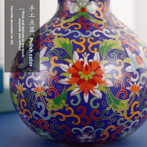 <span class=keywords><strong>Vase</strong></span> décoratif en forme de gourde à corps épais, fait main, pour fleurs paysagères, décoration intérieure, cadeau d'anniversaire pour personnes âgées - Product Image 5