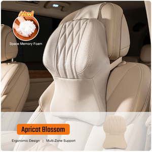 Oreiller universel mince pour Audi/BMW/Mercedes Appui-tête confortable et doux Logo personnalisable <span class=keywords><strong>Accessoire</strong></span> automobile essentiel - Product Image 2