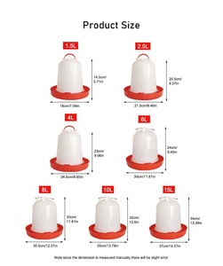 <span class=keywords><strong>Comederos</strong></span> y Bebederos Manuales para Aves de Corral de Plástico YYC, Comedero para Pollos, <span class=keywords><strong>Comederos</strong></span> para Pájaros - Product Image 2