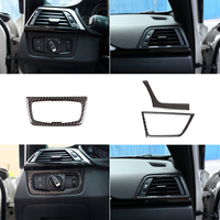 Pour BMW Série 3 Série 4 F36 de 2013 à 2019, accessoires intérieurs de voiture en fibre de carbone souple, kits d'autocollants de garniture, garniture intérieure bmw F30