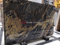Grande dalle de pierre naturelle Oris Black Fusion Gold Granite Marble