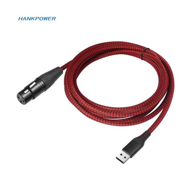 USB Male to 3pin XLR Female Mic Converter Cable USB a Microphone Cable for Recording 1m 2m 3m