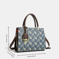 Sac à main vintage pour femme avec imprimé calèche, charme doré, bandoulière convertible, cuir PU pour les trajets quotidiens