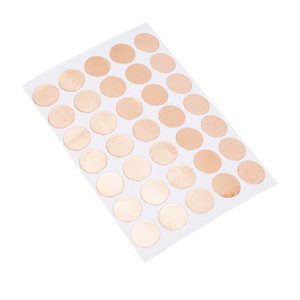 Tampons en feuille de cuivre Tong Sheng 10x25mm, tampons conducteurs adhésifs pour blindage EMI, pour dissipation thermique et absorption des chocs - Product Image 1