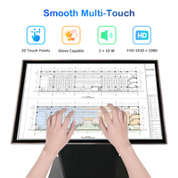 Table tactile inclinable automatique de 55 pouces, bureau tactile interactif multifonctionnel pour l'éducation des enfants, l'affichage professionnel et les jeux.