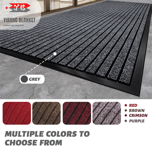 Alfombra <span class=keywords><strong>de</strong></span> pasillo clásica <span class=keywords><strong>de</strong></span> poliéster con franjas <span class=keywords><strong>de</strong></span> goma <span class=keywords><strong>de</strong></span> Rugs Inn, resistente, antideslizante, con base <span class=keywords><strong>de</strong></span> PVC - Product Image 4