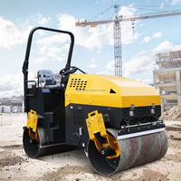 Mini-compacteur routier vibrant à double tambour pour asphalte