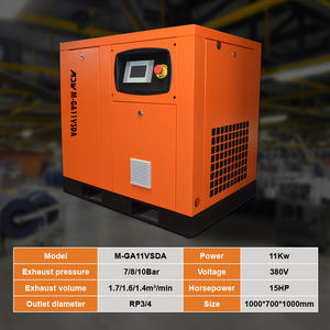 工場価格の静音スクリューエアコンプレッサー、8bar、7.5kw/11kw/15kw、産業用 - Product Image 3