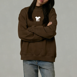 เสื้อสเวตเชิ้ตคอเต่าแบบฝรั่งเศส ปักลายตามแบบฤดูใบไม้ร่วง สีพื้น ทรงหลวม ไซส์ใหญ่ สำหรับผู้หญิง รุ่นใหม่ล่าสุด - Product Image 5