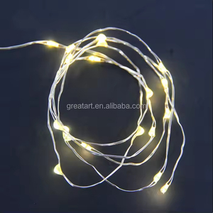 Bán Buôn 1M 10 <span class=keywords><strong>LED</strong></span> Pin Hoạt Động Mini Dây Đồng Cổ Tích Chuỗi Đèn Đầy Sao Đèn Giáng Sinh Cho Ngoài Trời Sử Dụng Cr2032 Nút - Product Image 3