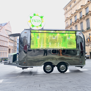 Camión de Comida Rápida de Acero Inoxidable con Colores y Tamaños Personalizados, Carrito de Venta de Hot Dogs, Camión de Comida con Ventana de Servicio Comercial - Product Image 6