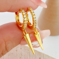 Foxi Venta directa de fábrica Charm Hoop Pendientes Mujeres Accesorios Pendientes Moda Helix Piercing Joyería