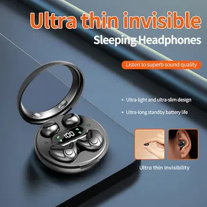 MD37 2-in-1 TWS ワイヤレス<span class=keywords><strong>Bluetooth</strong></span>イヤホン スポーツ＆睡眠用イヤホン LEDデジタルディスプレイ ノイズリダクション 長時間バッテリー駆動 - Product Image 6