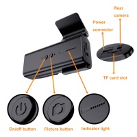Coche DVR 4K Grabación en tiempo real Caja negra Coche WiFi 4K Ángulo de visión amplio Cámara inteligente Dash Cam