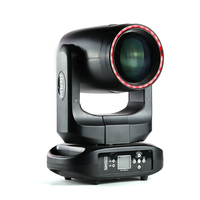 LEAHUA 200W Beam Moving Head Stage Lights avec LED Strip Ring DMX DMX512 Control Mode Aluminum Lamp Body Party Wedding DJ Disco