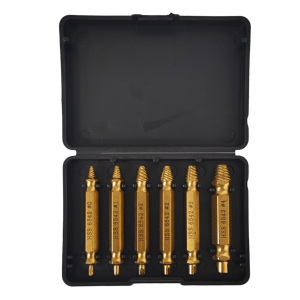 Hand Tool Hss 6542 Double Ended Rusty Broken Nuts and Bolt Remover Stripped Screw <b>Removal</b> Damaged Screw Extractor Insert - Product Image 6