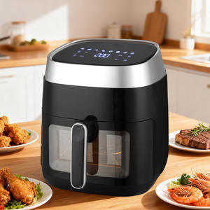 <span class=keywords><strong>Friteuse</strong></span> à air compacte et portable pour la cuisine à domicile, multifonctionnelle, sans huile, saine, avec écran tactile - Product Image 1