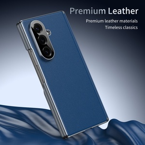 Étui de téléphone portable en cuir PU électro-plaqué de luxe pour Samsung Fold 8 7 3 4 5 6, coque arrière protectrice antichoc - Product Image 6