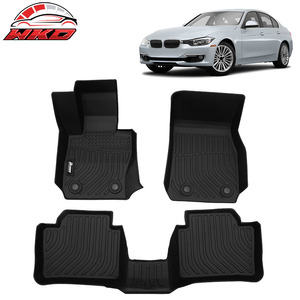 Tapis de sol toutes saisons pour BMW Série 3 berline F30 AWD 2012-2018, tapis en TPE 3 pièces, moulés 3D, imperméables - Product Image 1
