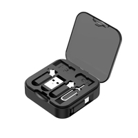 Câble de charge rétractable 3-en-1 personnalisé en gros avec adaptateur USB-C vers USB, kit de transfert de données et support de téléphone