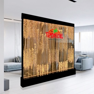 Gran oferta, Panel de cascada interior móvil personalizado, pared de burbujas de baile Artificial LED para partición de decoración del hogar - Product Image 2
