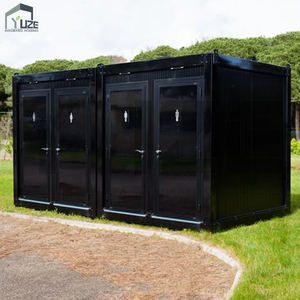 Unità di toilette contenitore modulare esterna con più porte indipendenti sistema a filo e struttura in acciaio - Product Image 1