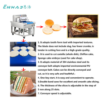 Acier inoxydable Hot Dog hamburger chignon trancheuse à pain couche gâteau 80% 100% coupe pain pita trancheuse complète Machine