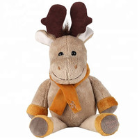 Prix bon marché 10 cm mignon mini cerf de Noël jouets en peluche cadeau promotionnel peluche orignal elfe jouet peluche noël renne porte-clés