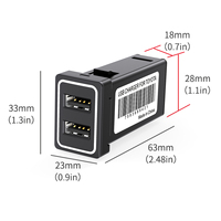 Chargeur de voiture double USB, 12v/24v, pour Toyota RAV4, nouveauté 2020