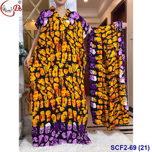 LISAMI Nouvelle Collection – Ensemble Deux Pièces Grande Taille en Rayonne et Coton Imprimé Fleurs avec Foulard pour Femmes Africaines – Nouvelle Grande Taille en Polyester - Product Image 6