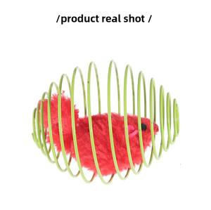 Nuovo giocattolo a molla per gatti peluche giocattolo elastico tubo flessibile rotolante per Pet palla giocattolo interattivo - Product Image 2