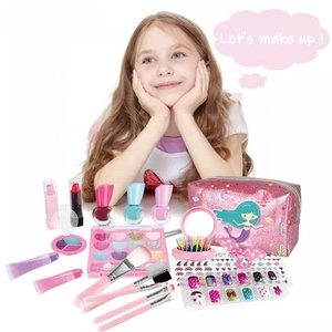 JinYing - Set de Maquillaje de Juguete para Niñas, Bolsa de Cosméticos de Sirena, Juego de Imitación de Maquillaje Real - Product Image 2