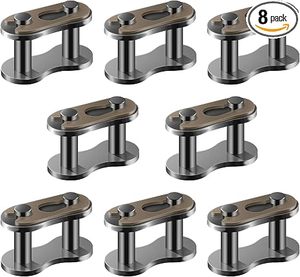 8 piezas de eslabones de cadena de repuesto 520 para motocicleta, moto de cross, <span class=keywords><strong>ATV</strong></span> y Quad de 50cc, 70cc, 90cc, 110cc, <span class=keywords><strong>125cc</strong></span> - Product Image 1