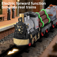 Nouvelle locomotive de train électrique 2026 avec rails, télécommande et vitesse réglable pour enfants, cadeau de Noël