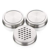 Pot Mason en métal de qualité alimentaire Linlang Shanghai, avec couvercle à vis en acier inoxydable, fermetures anti-déversement – Vente chaude