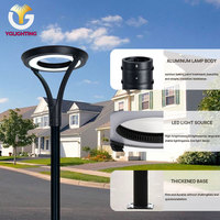 Lámpara LED Minimalista con Forma de Anillo, IP65, de Aluminio, para Jardín, 140Lm/W, para Parques Urbanos y Proyectos Inmobiliarios de Alta Gama